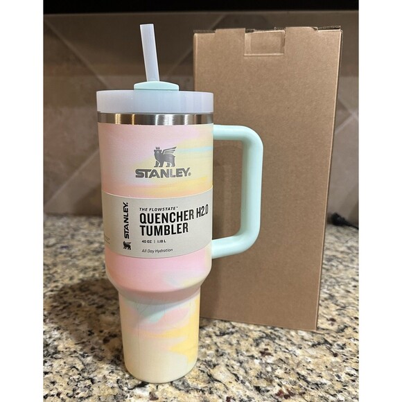 Stanley 40 oz Tumbler Warm Serene Brushstrokes, Taylor Swift Lover, New In Hand - Picture 1 of 5